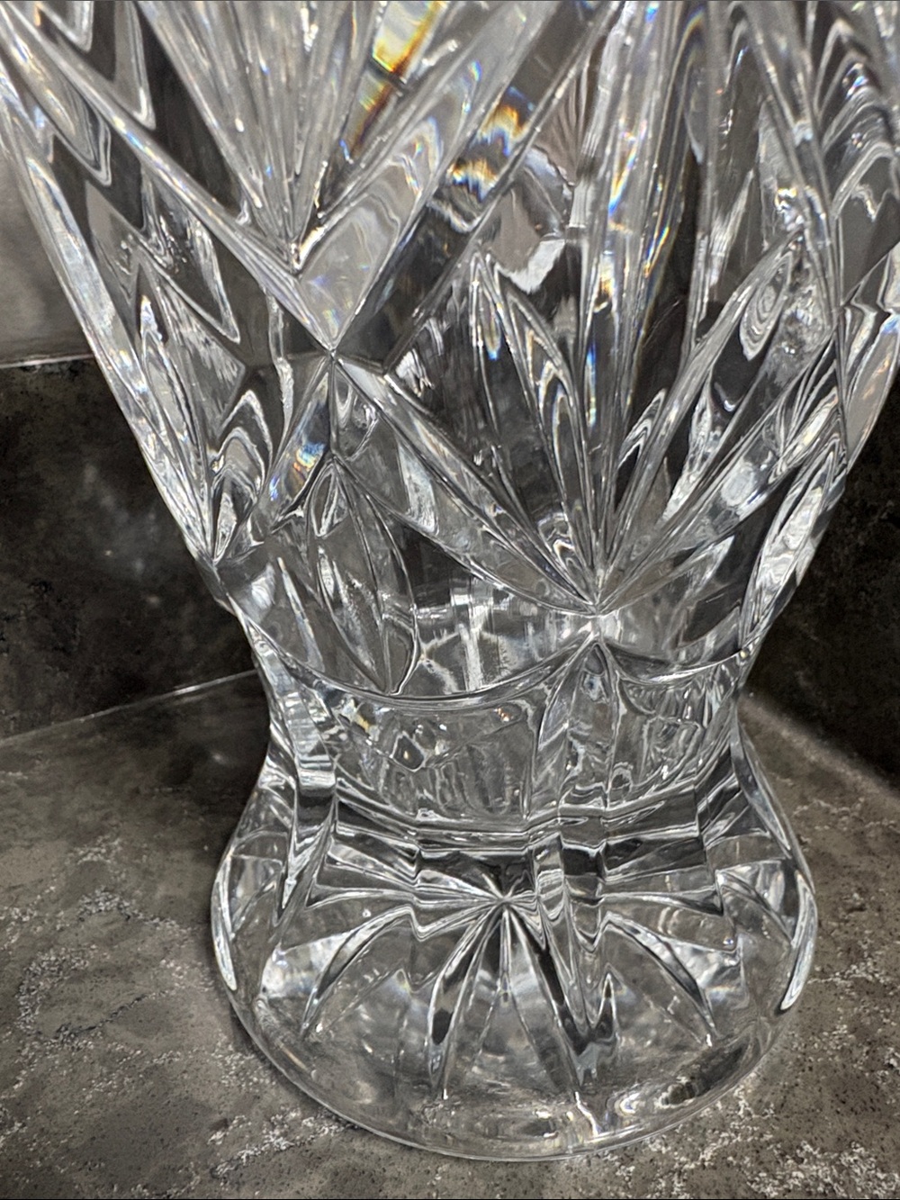 TRADITION Crystal d'Arques Clear Glass Vase - Clear. 11 3/4 Inch by 5 1/2 inch - Picture 8 of 11